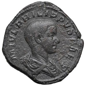 Roman Empire Coins - Philip II (244–249) Sesterce - Bust facing right - R/ F...