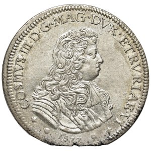 Italian Coins - FLORENCE, Cosimo III (1670–1723), Piastra, 1677 - MIR ...