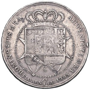 Italian Coins - FLORENCE: Charles I of Bourbon (1803–1807) Dena 1805 -...