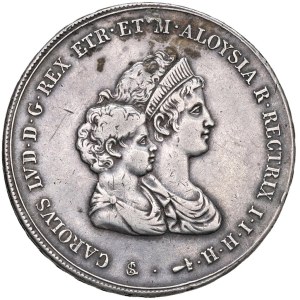 Italienische Münzen – FLORENZ Carlo von Bourbon (1803–1807) Dena 1807 – G...