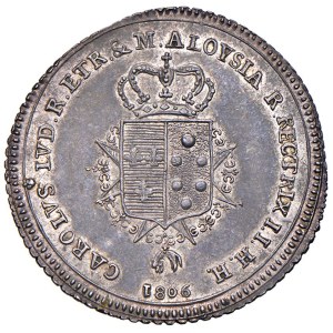 Italian coins - FIRENZE Carlo di Borbone (1803-1807) Lira 1806 - M...