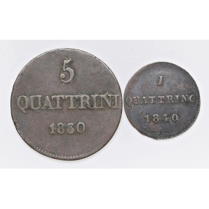 Italian Coins - FLORENCE, Leopold II (1824–1859), 5 Quattrini, 1830, and...