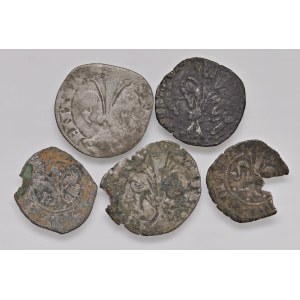 Italian coins - FLORENCE Set of five coins as shown in the photo. For example...