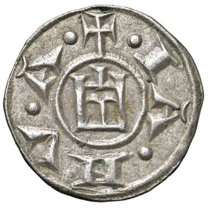Italienische Münzen – GENUA, Republik (1139–1339), Denaro – Biaggi 835 ...