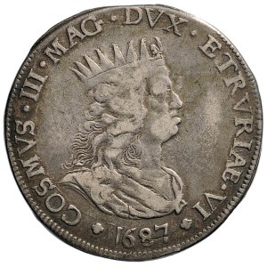 Italian coins - LIVORNO Cosimo III (1670-1723) Tollero 1687 - MIR ...