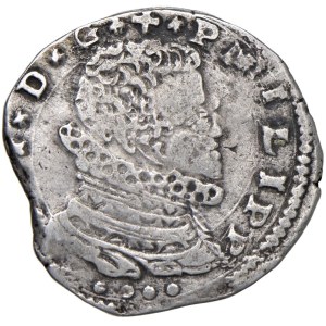 Pièces italiennes - MESSINE Philippe III (1598-1621) 4 Tarì 1618 I P - ...