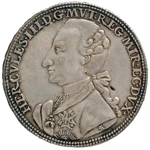 Italian coins - MODENA Ercole III (1780-1796) 3 Scudi 1782 - MIR 8...