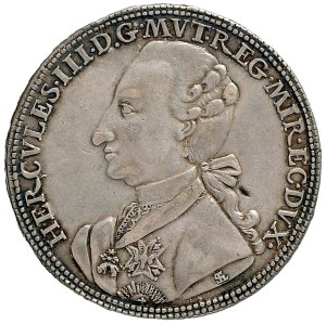 Italian coins - MODENA Ercole III (1780-1796) 3 Scudi 1782 - MIR 8...