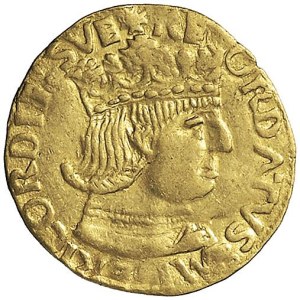Italian coins - NAPOLI Ferdinando I (1458-1494) Ducato - MIR 64 AU...