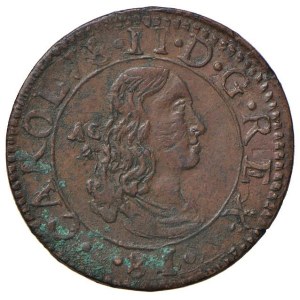 Talianske mince – NEAPOL, Karol II. (1674–1700), tornese z roku 1681 – Maglioc...