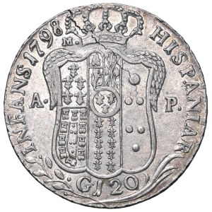 Italian Coins - NAPLES Ferdinand IV (1759–1816) Piastra 1798 inte...