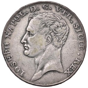 Pièces italiennes - NAPLES Giuseppe Napoléon (1806-1808) Piastra 1808...
