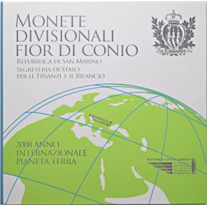 Italské mince – SAN MARINO, sériová mince 2008 – V originálním balení...