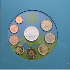 Italské mince – SAN MARINO, sériová mince 2008 – V originálním balení...