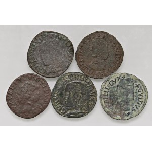 Italian coins - URBINO Lotto di cinque monete come da foto...