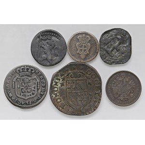 Italian coins - Set of six Italian coins, as shown in the photo...