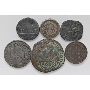 Italian coins - Set of six Italian coins, as shown in the photo...