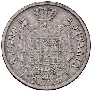 Napoleonic coins minted in Italy - Napoleon I (1805–1814) Milan - 2 Lire 1811 - Gig...