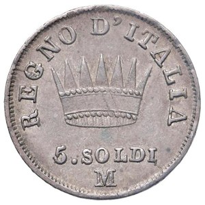 Napoleonic coins minted in Italy - Napoleone (1804-1814) Milano - 5 Soldi 1810 - Gig....