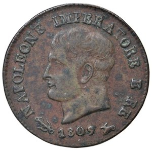 In Italien geprägte napoleonische Münzen – Napoleon (1805–1814) Venedig – Centesimo 1809 – G...