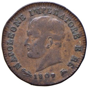 In Italien geprägte napoleonische Münzen – Napoleon (1805–1814) Venedig – Centesimo 1809 (?)...