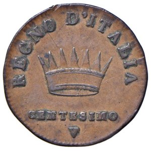 In Italien geprägte napoleonische Münzen – Napoleon (1805–1814) Venedig – Centesimo 1809 (?)...