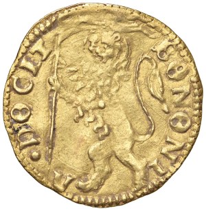 Papal coins - Adriano VI (1522-1523) Bologna - Ducato - Munt. 10...