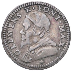 Papal coins - Clement X (1670–1676) Mezzo grosso - Munt. 50 AG ...