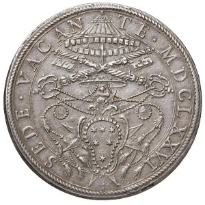 Päpstliche Münzen – Sede Vacante (1676) Platte 1676 – Prägung 1 AG (3 g...)