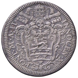 Papal coins - Innocent XI (1676–1689) Giulio 1677 A. II - Minted....