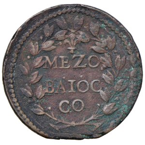 Papal coins - Innocenzo XI (1676-1689) Gubbio - Mezzo Baiocco A....