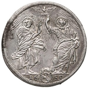 Papal Coins - Alexander VIII (1689–1691) Testone 1689 A. I. - Mu...