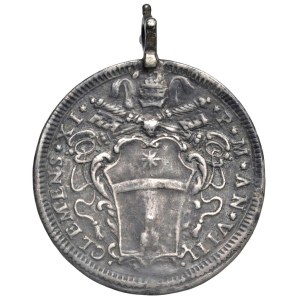 Papal Coins - Clement XI (1700–1721) Testone A. VIII - Mint 60...