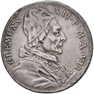 Papal Coins - Clement XII (1730–1740) Half Piastra 1736 A. VII...