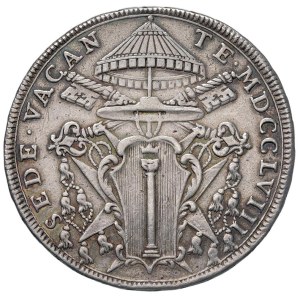 Pápežské mince – Sede Vacante (1758) Škudo 1758 – Mincovňa 2 AG (26 g,...
