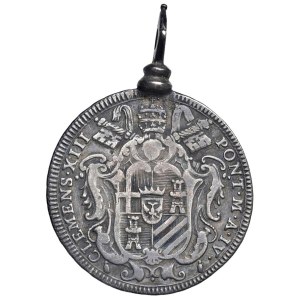 Pièces papales - Clément XIII (1758-1769) Testone 1761 A. IV - Mun...