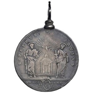 Pièces papales - Clément XIII (1758-1769) Testone 1761 A. IV - Mun...