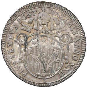 Papal Coins - Pius VI (1775–1799) 60 Baiocchi 1796 A. XXII - Names...