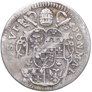 Papal coins - Pius VI (1775–1779) Grosso 1775 A. I - Mint: 50 AG ...