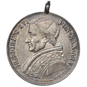 Papal Coins - Gregory XVI (1831–1846) Scudo 1834 A. IV - Numism...