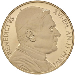 Papal coins - Benedetto XVII (2005-2013) 50 Euro 2006 A. II - AU...