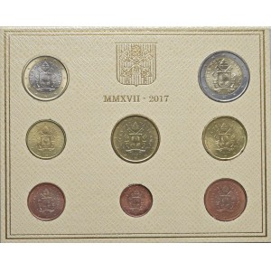 Papal coins - Francesco (2013-2025) Divisionale Euro 2017 in con...
