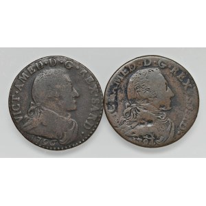 Savoy coins - Vittorio Amedeo III (1773-1796) 5 Soldi 1794 e 179...