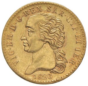 Savoy coins - Vittorio Emanuele I (1814-1821) 20 Lire 1820 - Nom...