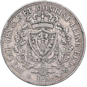 Savoy Coins - Carlo Felice (1821–1831) 5 Lire 1824 T - Nomisma 5...