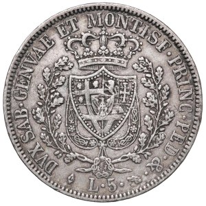 Pièces de Savoie - Charles-Félix (1821-1831) 5 lires 1830 T - Nomisma 5...