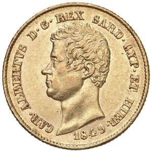 Pièces de monnaie de Savoie - Charles-Albert (1831-1849) 20 lires 1849 G - Nomisma...
