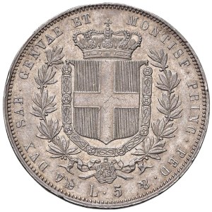 Pièces de Savoie - Victor-Emmanuel II (1849-1861) 5 lires 1850 G - N...
