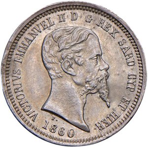 Savojské mince – Viktor Emanuel II. (1849–1861) 50 centesimů 1860...