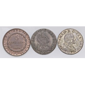 Savoy coins - Lotto di tre monete come da foto. Da esaminare...